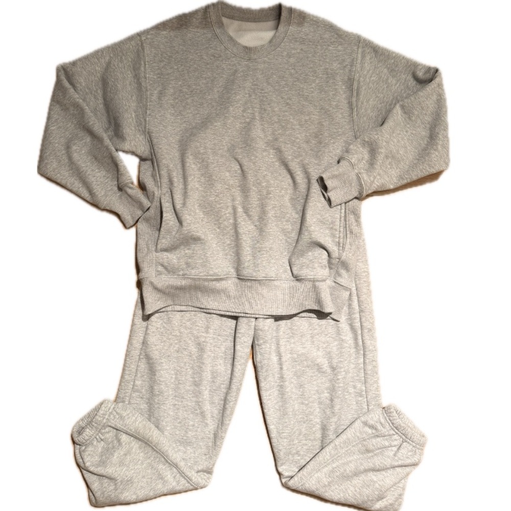 Cozy Grey Sweatsuit Loungewear Set